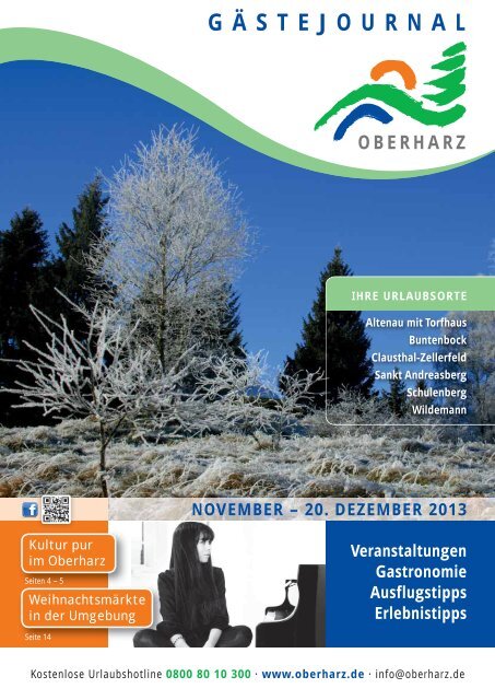 Gästejournal November/Dezember - Der Oberharz