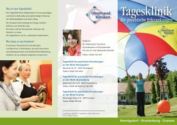 Tagesklinik für psychische Erkrankungen - Oberhavel Kliniken GmbH