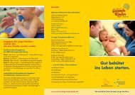 Gut behütet ins Leben starten. - Oberhavel Kliniken GmbH
