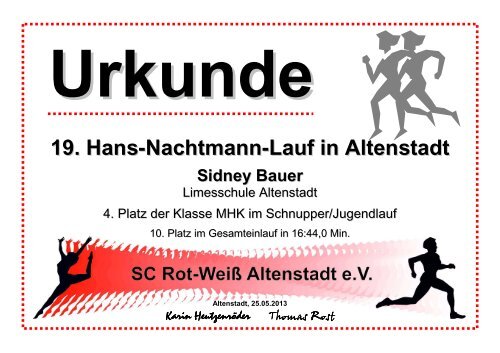 19. Hans-Nachtmann-Lauf in Altenstadt - Oberhessen Cup