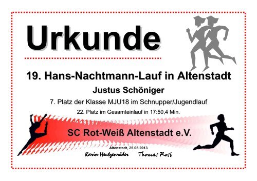 19. Hans-Nachtmann-Lauf in Altenstadt - Oberhessen Cup