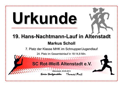 19. Hans-Nachtmann-Lauf in Altenstadt - Oberhessen Cup