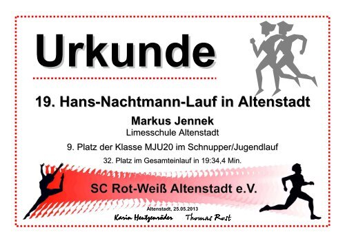 19. Hans-Nachtmann-Lauf in Altenstadt - Oberhessen Cup