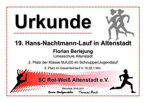 19. Hans-Nachtmann-Lauf in Altenstadt - Oberhessen Cup