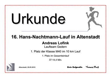 16. Hans-Nachtmann-Lauf in Altenstadt - Oberhessen Cup