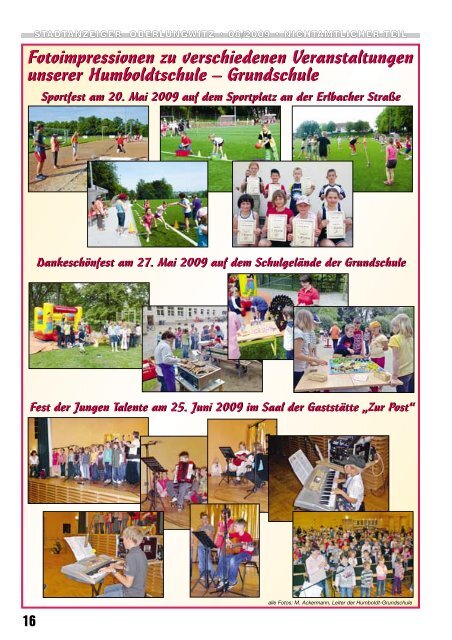 Stadtanzeiger August 2009 - in der Stadt Oberlungwitz