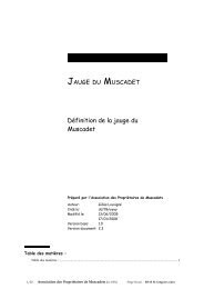 DÃ©finition de la jauge du Muscadet - Association des propriÃ©taires ...