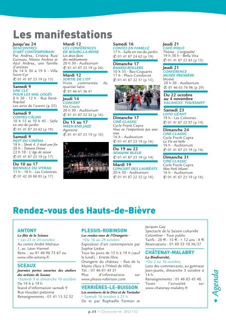 Bourg-la-Reine magazine - octobre 2010 (pdf - 8,71 Mo)