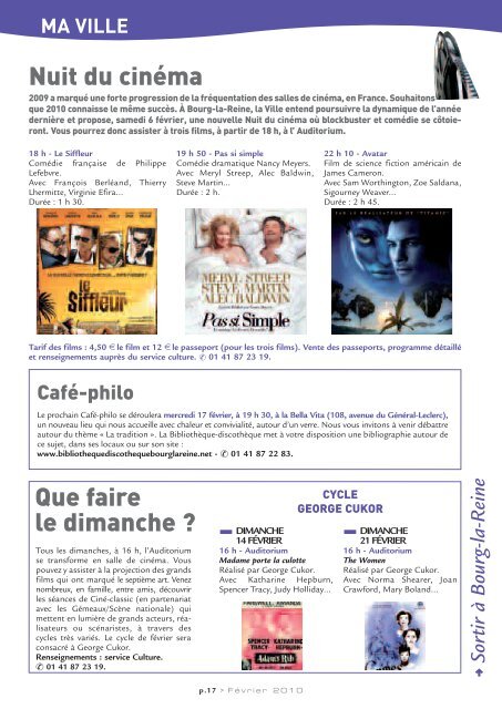 Bourg-la-Reine magazine - FÃ©vrier 2010 (pdf - 1,80 Mo)