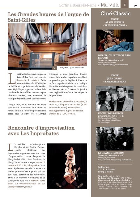 Bourg-la-Reine Magazine - octobre 2012 (pdf - 6,10 Mo)