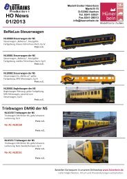 Elotrains Neuheiten - Modell Center Hünerbein