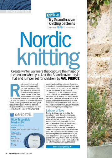 Try Scandinavian knitting patterns - Knit Today