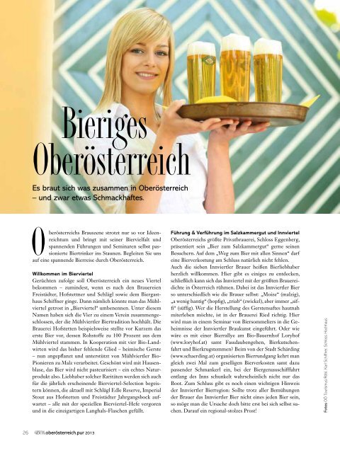 Das Magazin zum Genussland OberÃ¶sterreich.