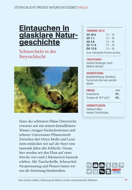 (ENT)FÃHRUNG IN DIE NATUR - OberÃ¶sterreich