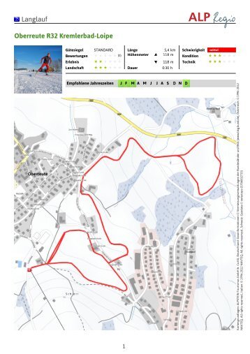 Langlauf Oberreute R32 Kremlerbad-Loipe