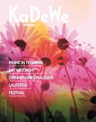 KaDeWe Katalog Frühjahr / Sommer 2011