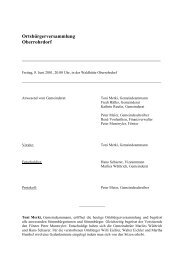 Protokoll vom 8. Juni 2001 - Gemeinde Oberrohrdorf