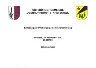 Traktandenbericht vom 14. Dezember 2007 - Gemeinde Oberrohrdorf