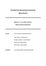 Protokoll vom 13. Juni 2007 - Gemeinde Oberrohrdorf