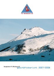 geschaftsbericht 2007/2008 - Bergbahnen Obersaxen-Mundaun
