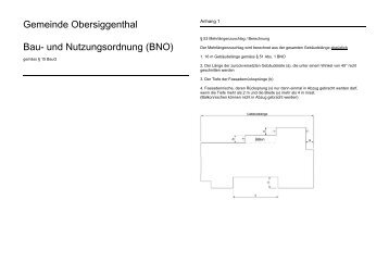 Bau- und Nutzungsordnung Anhang - Gemeinde Obersiggenthal