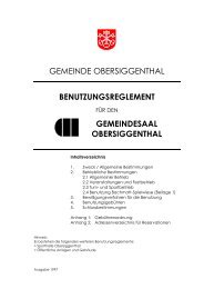 gemeindesaal obersiggenthal - Gemeinde Obersiggenthal