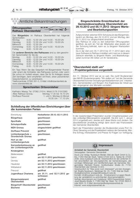 Publ oberstenfeld Issue kw42 Page 1 - Gemeinde Oberstenfeld