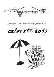 Programmheft 2013 - Gemeinde Oberstenfeld