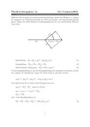 Physik-Leistungskurs 13 Der Comptoneffekt