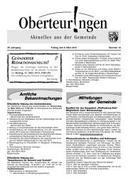 Ausgabe 10 vom 08.03.2013 - in der Gemeinde Oberteuringen
