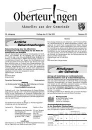 Ausgabe 22 vom 31.05.2013 - in der Gemeinde Oberteuringen