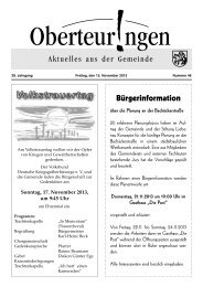 Ausgabe 46 vom 15.11.2013 - in der Gemeinde Oberteuringen