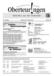 Ausgabe 35 vom 30.08.2013 - in der Gemeinde Oberteuringen