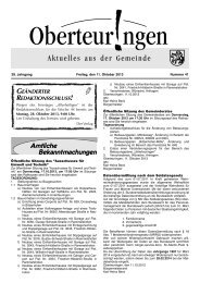 Ausgabe 41 vom 11.10.2013 - in der Gemeinde Oberteuringen