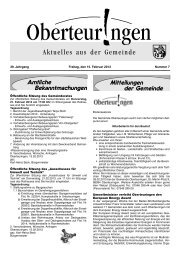 Ausgabe 7 vom 15.02.2013 - in der Gemeinde Oberteuringen