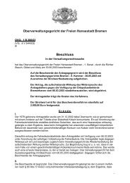 OVG 1 B 206/03 (pdf, 19.4 KB) - Oberverwaltungsgericht Bremen