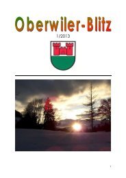 Oberwilerblitz 1/2013 - Oberwil im Simmental