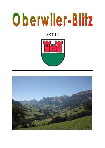 Oberwilerblitz 3/2012 - Oberwil im Simmental
