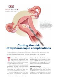 Cutting the risk of hysteroscopic complications - OBG Management