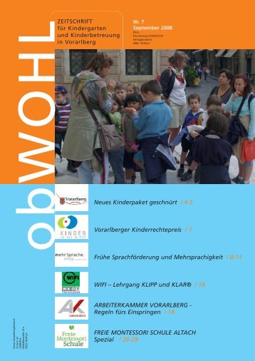 Neues Kinderpaket geschnÃ¼rt / 4-5 Vorarlberger Kinderrechtepreis ...