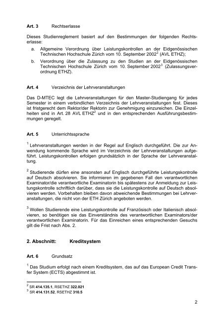 Departement Management, Technologie und ... - OBIS - ETH Zürich