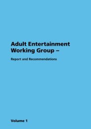 Adult Entertainment Working Group - Report and ... - Object