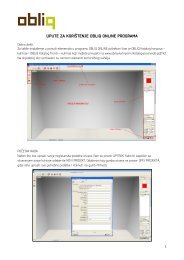 preuzmite upute za koriÅ¡tenje programa u pdf formatu ... - obliq kuhinje