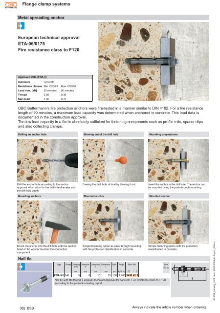 BSS | Fastening systems - OBO Bettermann