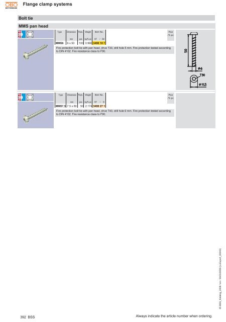 BSS | Fastening systems - OBO Bettermann