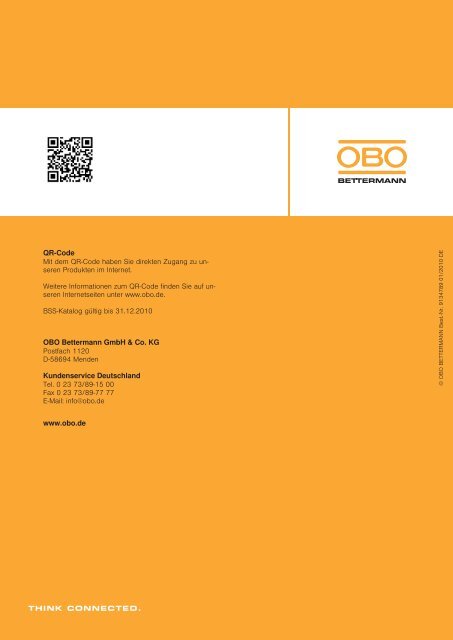 BSS | Funktionserhalt: Kabelleitern - OBO Bettermann