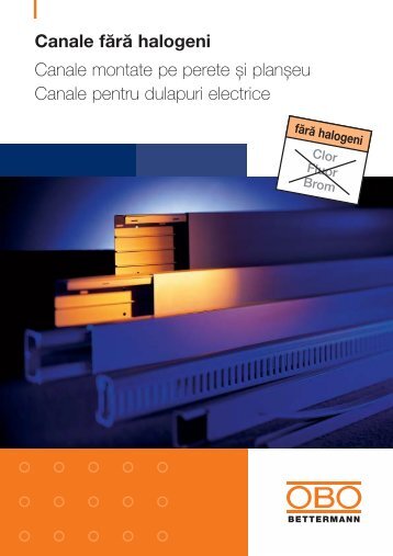 Canale fără halogeni - OBO Bettermann