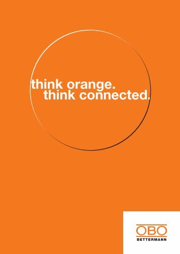 Thin orange. Think connected. - OBO Bettermann