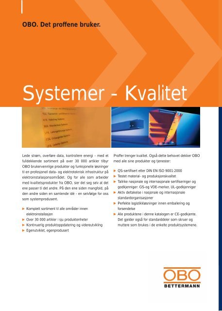 Slisset kanalsystemer - OBO Bettermann