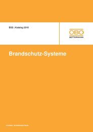 BSS | Brandschutzkanäle - OBO Bettermann